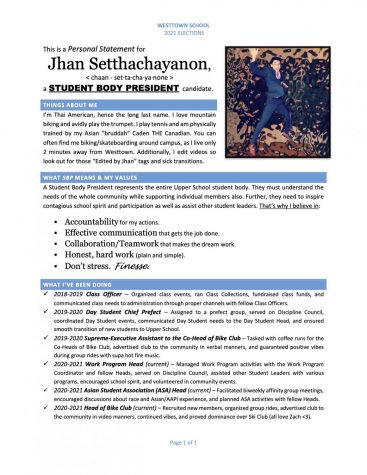 SBP Candidate Jhan Setthachayanon