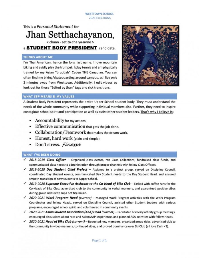 SBP Candidate Jhan Setthachayanon