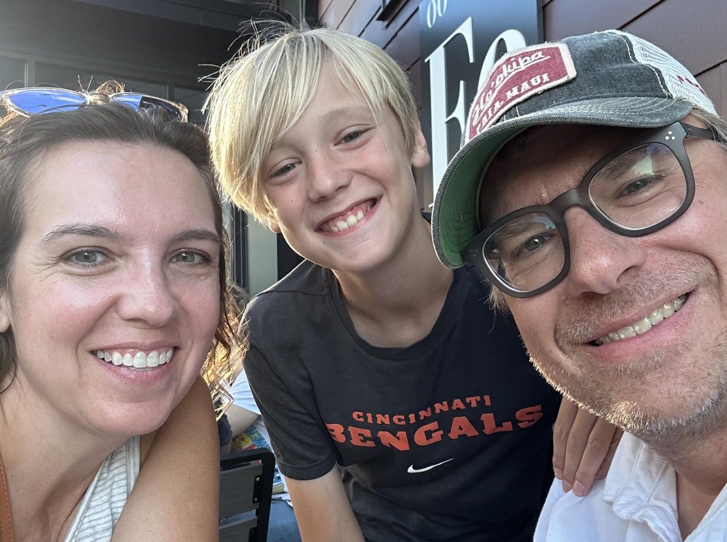 Teacher Jenn with her family.